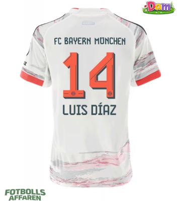 Bayern Munich Luis Diaz #14 Bortatröja Kvinnor 2025-26 Kortärmad